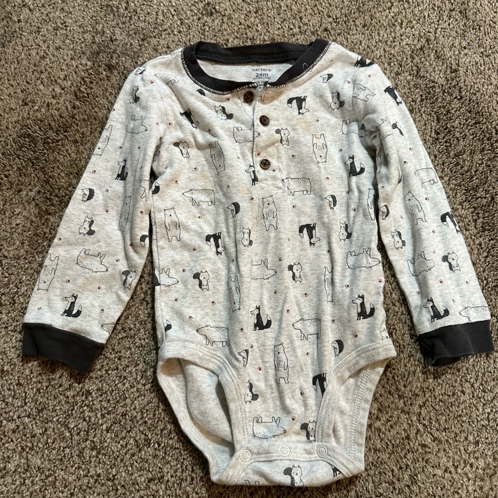 Kids Carters long sleeve onesies set - Picture 9 of 10